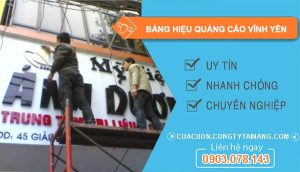 Bảng Hiệu Quảng Cáo Tại Vĩnh Yên