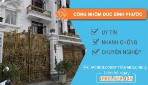 Cổng Nhôm Đúc Bình Phước