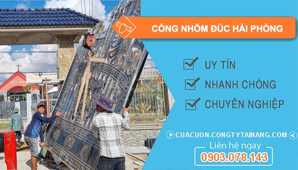 Cổng Nhôm Đúc Hải Phòng