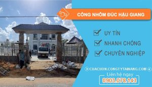 Cổng Nhôm Đúc Hậu Giang