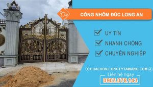 cổng nhôm đúc long an