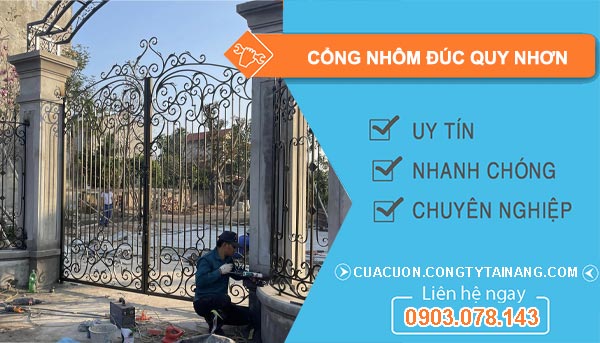Cổng Nhôm Đúc Quy Nhơn