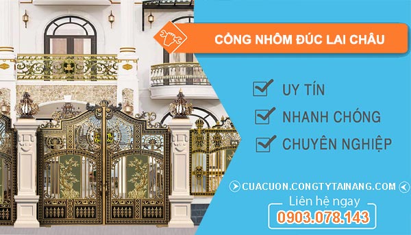 cổng nhôm đúc tại lai châu