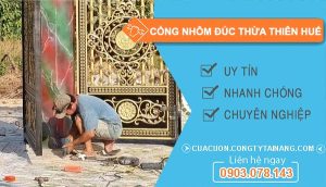 cổng nhôm đúc tại thừa thiên huế
