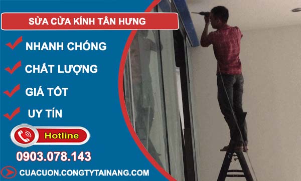sửa cửa kính tân hưng