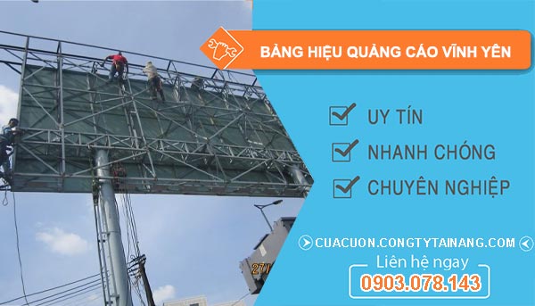 Thợ Bảng Hiệu Quảng Cáo Vĩnh Yên