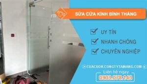 dịch vụ sửa cửa kính bình thắng