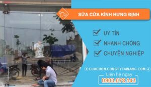 dịch vụ sửa cửa kính hưng định