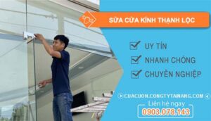 dịch vụ sửa cửa kính thạnh lộc