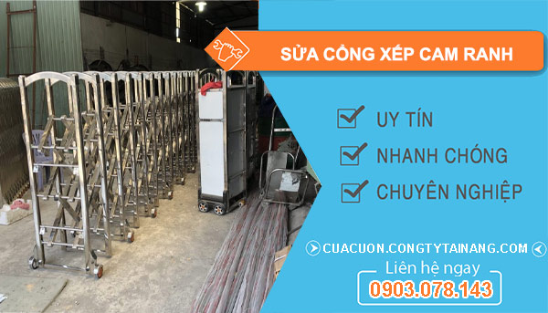 Sửa Cổng Xếp Cam Ranh