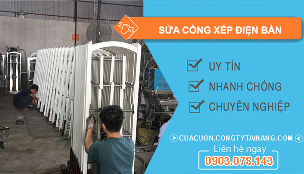 Sửa Cổng Xếp Điện Bàn