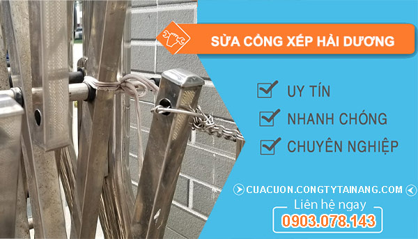Sửa Cổng Xếp Hải Dương