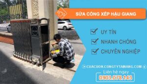 sửa cổng xếp hậu giang