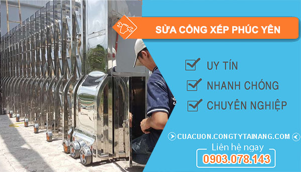 Sửa Cổng Xếp Phúc Yên