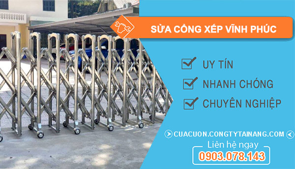 Sửa Cổng Xếp Tại Vĩnh Phúc