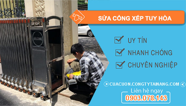 Sửa Cổng Xếp Tuy Hòa