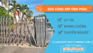 Thợ Sửa Cổng Xếp Vĩnh Phúc