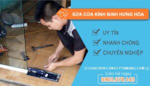 thợ sửa cửa kính bình hưng hoà