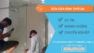 thợ sửa cửa kính thới an