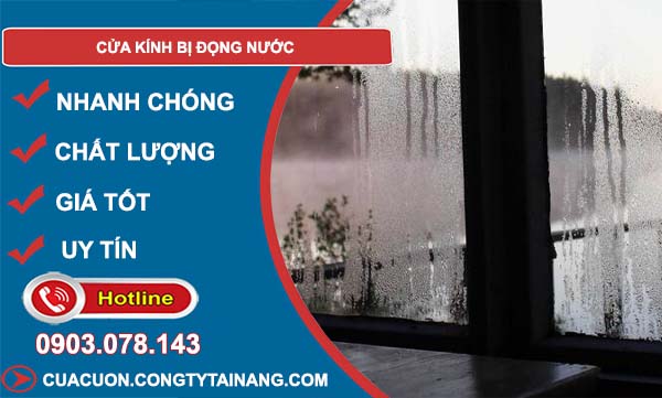cửa cuốn bị đọng nước
