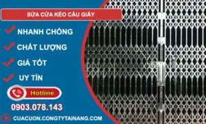 dịch vụ sửa cửa kéo cầu giấy
