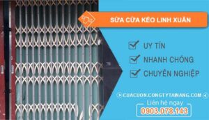 dịch vụ sửa cửa kéo linh xuân
