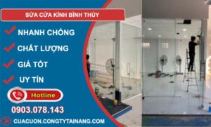 dịch vụ sửa cửa kính bình thủy