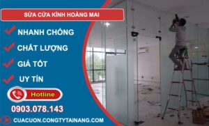 dịch vụ sửa cửa kính hoàng mai