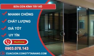 dịch vụ sửa cửa kính tây hồ