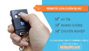 nguyên nhân remote cửa cuốn bị hư