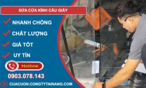 sửa cửa kính cầu giấy