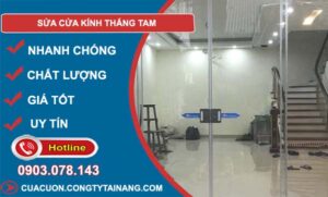 sửa cửa kính thắng tam