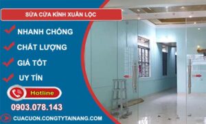 sửa cửa kính xuân lộc