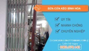thợ sửa cửa kéo bình hoà