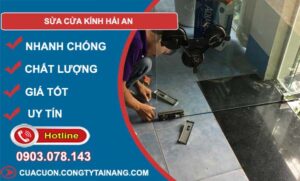 thợ sửa cửa kính hải an