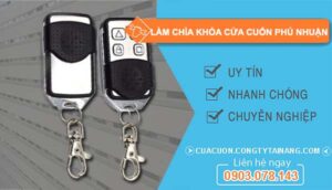 dịch vụ làm chìa khoá cửa cuốn phú nhuận