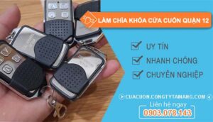 dịch vụ làm chìa khoá cửa cuốn quận 12