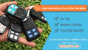 dịch vụ làm chìa khoá cửa cuốn tân bình