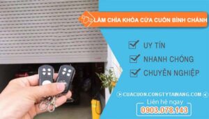 làm chìa khoá cửa cuốn bình chánh