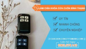 làm chìa khoá cửa cuốn bình thạnh