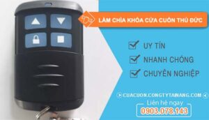 làm chìa khoá cửa cuốn thủ đức