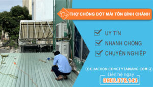 dịch vụ Thợ chống dột mái tôn Bình Chánh