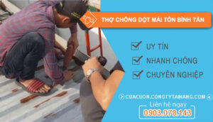 dịch vụ Thợ chống dột mái tôn Bình Tân