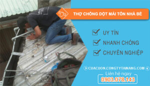 dịch vụ Thợ chống dột mái tôn Nhà Bè
