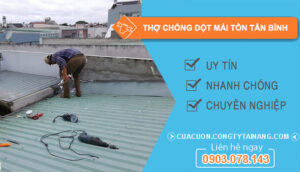 dịch vụ Thợ chống dột mái tôn Tân Bình