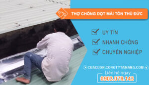dịch vụ thợ chống dột mái tôn Thủ Đức