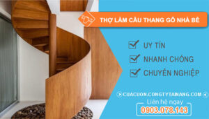 dịch vụ Thợ Làm Cầu Thang Gỗ Nhà Bè
