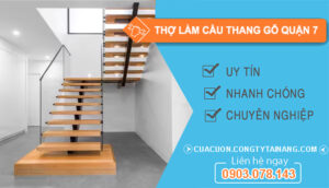 Dịch vụ Thợ Làm Cầu Thang Gỗ Quận 7