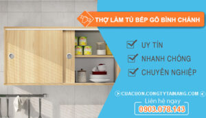 dịch vụ Thợ làm tủ bếp gỗ Bình Chánh