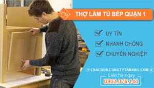 dịch vụ Thợ làm tủ bếp gỗ Quận 1
